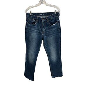 Old Navy Mens Straight Built In Flex Medium Wash Jeans SZ 32x30